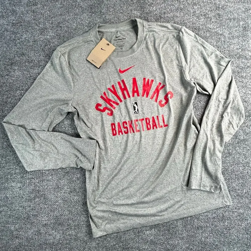 Nike College Park Skyhawks G League Dri-FIT Long Sleeve Shirt Mens S NWT - Picture 1 of 8